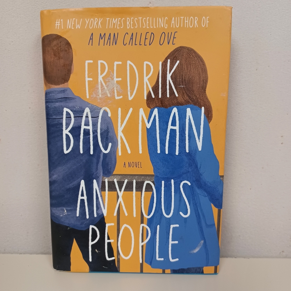 Book - Anxious People - Fredrik Backman Hardcover Novel